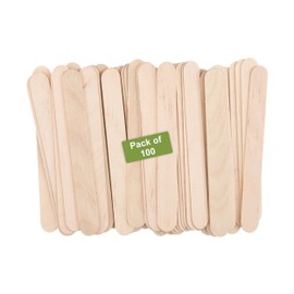 6" Jumbo Wooden Craft/Popsicle Sticks/DIY Craft Projects- Pack of 100ct