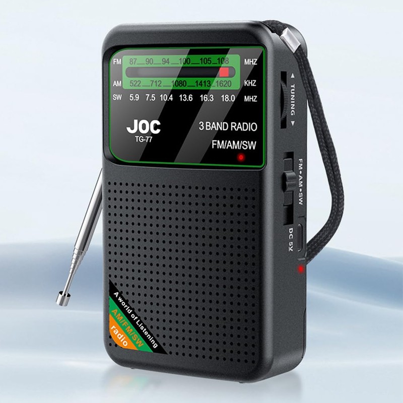 SUIOPPYUW FM AM SW Radio Pocket with Enhanced Sound Reception