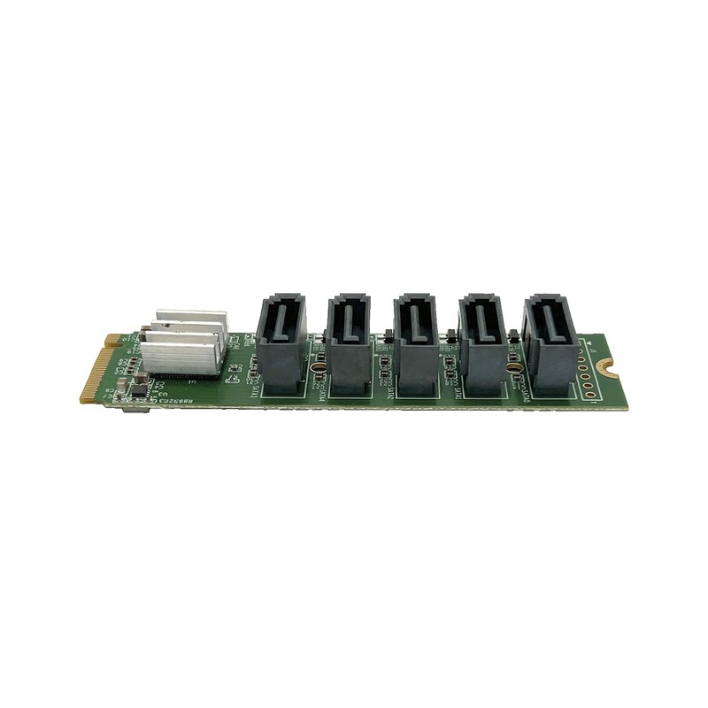 Expert Oriented Interface SATA3 x 5 Ports Expansion M.2 Card