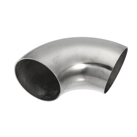 Hihaha 1pcs OD 2.75 Inch 90 Degree 1.5mm Thickness Mandrel Bend Elbow SS304 Stainless Steel Bend Tube Exhaust Elbow Pipe for Car Modified Exhaust System Durable Material