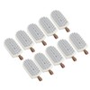 10PCS Silicone Massager Brush Exfoliation Dandruff Removal Ergonomic Hair Scalp