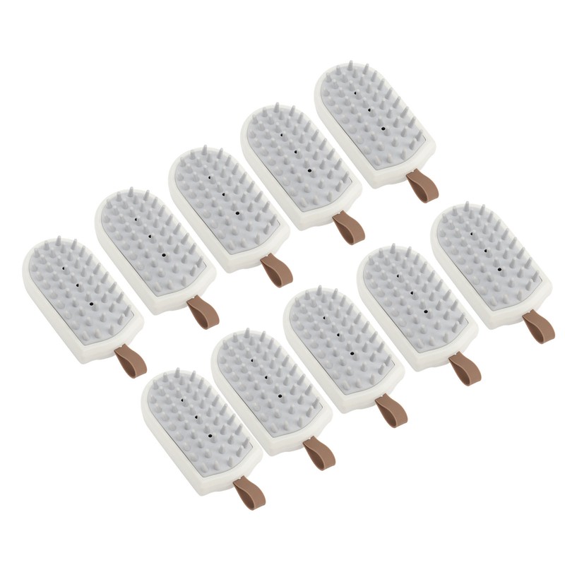 10PCS Silicone Massager Brush Exfoliation Dandruff Removal Ergonomic Hair Scalp
