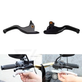 FVMOTO 3 FINGER 5.9" CNC Shorty Hand Control Lever Kit Brake Clutch Levers Fit for Harley Softail Low Rider S Sport Glide Standard Street Bob 2015-2023 2024