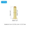 PATIKIL Brass Compression Insert, 75 Pcs 5mm OD x 3mm