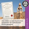 Lunexus Wandkreuz Olivenholz mit Fase gesegnet handgefertigt Bethlehem – 25x15 cm