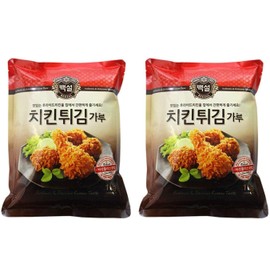 CJ Beksul Frying Mix / Korean Pancake Mix (백설 튀김가루 / 부침가루) (Chicken Frying Mix (치킨튀김가루), 2 Pack)