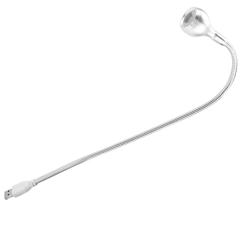 Qcwwy UBS LED Light, 1W Flexible Neck, Portable USB LED