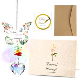 Gifts for Mom Birthday Gifts from Daughter Son, Mom To Be Gifts Crystal Suncatcher, Presents for Mom, Thanks gifts Crystal Pendant for Mommy, Mother, Step mum, New Mum, Mother in Law on Her Birthday