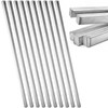 8 Pcs 1/4" x 1/4" x 12" Square Steel Key