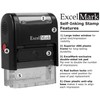 Custom Signature Stamp - Self Inking - Black Ink -