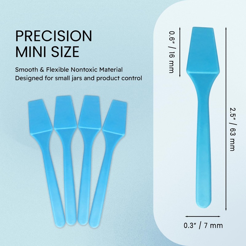 P 200pcs PANA Cosmetic Make Up Disposable Plastic 2.5" Spatulas
