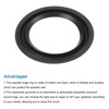 QUARKZMAN Rubber Speaker Foam Edge Circumference Rings 3.5 Inches 54