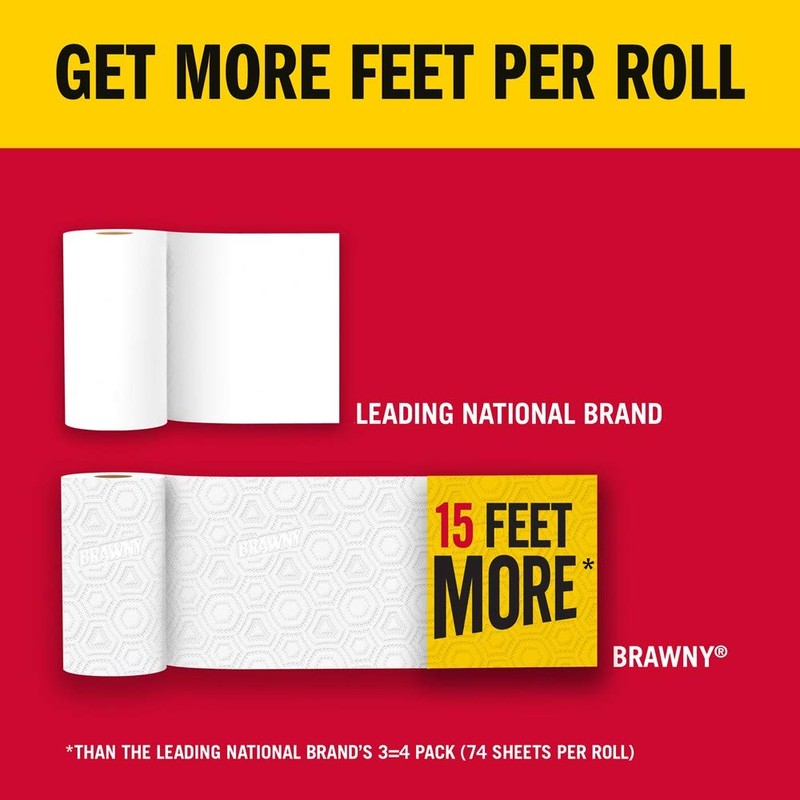 Brawny Paper Towels, 2 XL Rolls, Pick-a-Size, 2 = 4