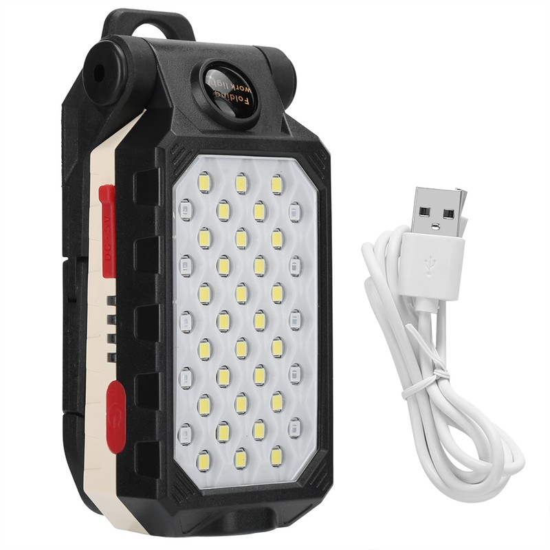 Portable LED Work Light USB Rechargeable Folding Working Lamp Flashlight