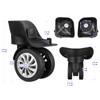 Travel Suitcase Wheels, 4 Pieces 360 Degree Rotating Luggage Wear-Resistant