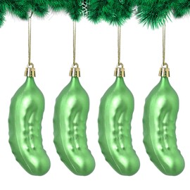 Pickle Ornaments for Christmas Tree - Funny Christmas Tree Ornament Cucumber | Christmas Green Pickle Decoration, Christmas Hangable Pickle Ornaments for Christmas Tree