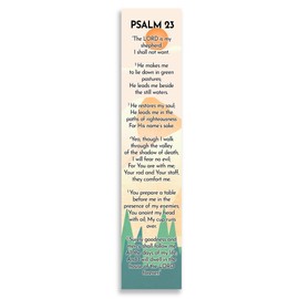 Bible Verse Psalm 23 Christian Bookmarks, Christian Bookmark, Page Marker Divider, Christian Gifts for All Occasions (Single)
