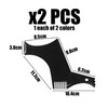 2 pieces beard styling stencil, beard trimming auxiliary tools, beard