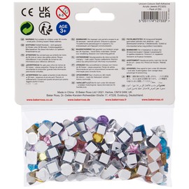 Baker Ross Gemstone Stickers - Pack of 250, Craft Supplies for Children (FC323), Assorted