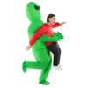 Morph Inflatable Alien Costume Adults, Green Alien Inflatable Costume, Green