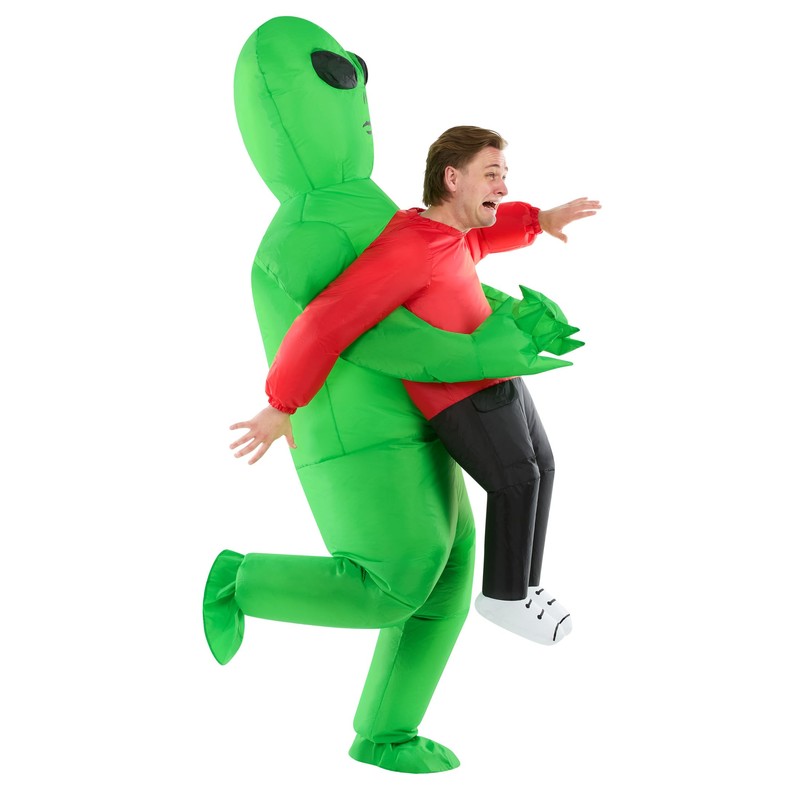Morph Inflatable Alien Costume Adults, Green Alien Inflatable Costume, Green