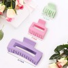 15Pcs Matte Nonslip Hair Claw Clips- Large Rectangle Claw Clips