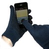 TouchAbility Grip Touchscreen Gloves (Navy Blue, Large)