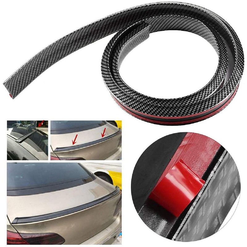 Baceyong Rear Spoiler Universal Car Rear Spoiler Wing Lip Sticker