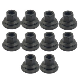 KOWWONG 10 PCS Wheel Lug Nut for Dodge Ram 3500 4000 4500 5500 2012-2024, M14-1.50 Flange, 22mm Hex, 28.5mm Length, Replaces 611-936 6509424AA