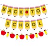 Back to School Pencil Banner, Pencil Apple Garland Banner First