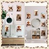 Marspark 6 Pcs Funny Highland Cow Bathroom Framed Wall Art