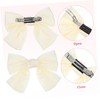 Baluue 2pcs Cute Bow Hairpin for Girls Hair Clips Bows