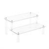 Tingacraft 3-Tier Self-install Acrylic Riser Display Shelf for Cosmetics​ Cupcake