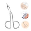 TOVINANNA 2PCS Stainless Steel Eyebrow Tweezers Ergonomic Scissor Handle for