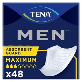 Tena Protectores de incontinencia para hombres, absorción moderada, 48 unidades
