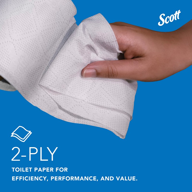 Scott Professional Standard Roll Bulk Toilet Paper (04460), 2-Ply, Elevated