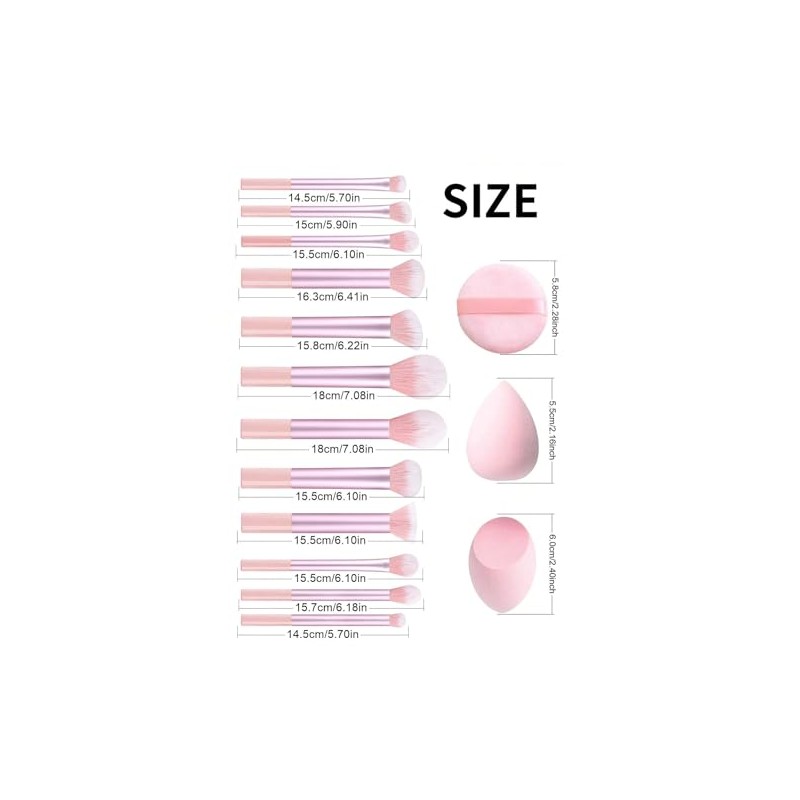 Set de brochas de maquillaje mini para principiantes