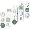 Sticker Advent Numbers Silver Iridescent