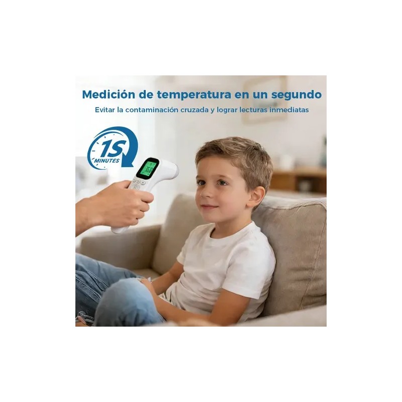 Termómetro Digital Infrarrojo Con Pantalla Led (blanco)