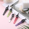 5Pcs Slant Tweezers with Grip Slanted Tip Eyebrow Tweezers for