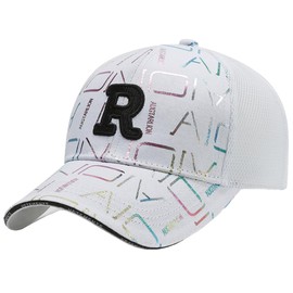 White Fang CZA228 Cap, Hat, Design, Sports, Outdoors, Sunshade, Lightweight, Breathable, Men's, Women's,, white, Free size