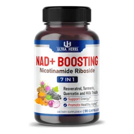 Suplemento Nutricional Ultra Herbs NAD+ Ribósido de Ricotinamida 90 Cápsulas