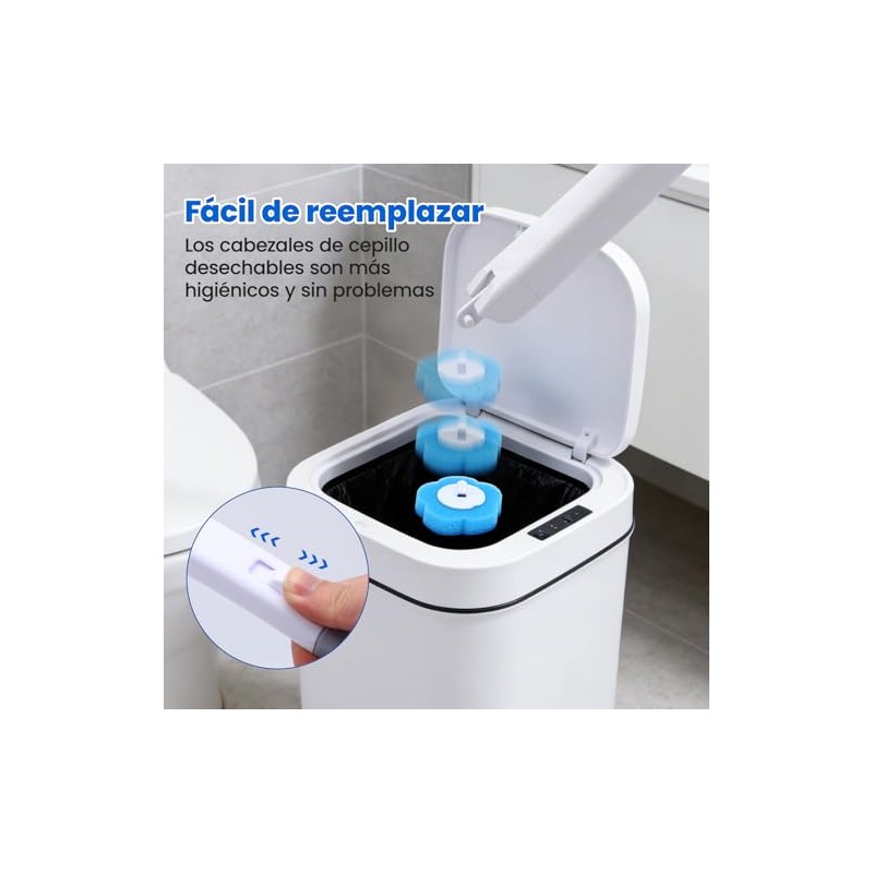 Juego de Cepillo Desechable para Inodoro con 30 Almohadillas de