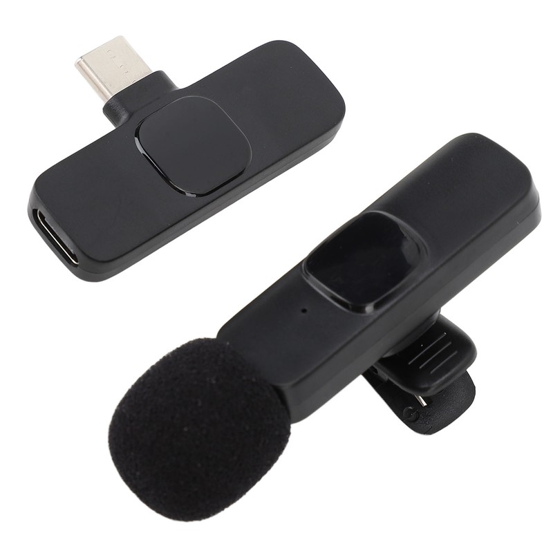 Wireless Lavalier Microphone Noise Cancelling 360° Sound 20m Range Professional