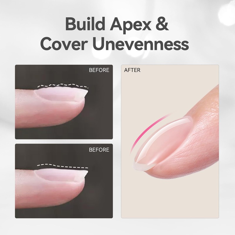 Born Pretty Glossy Top Gel, Clear Builder Gel for Nails,