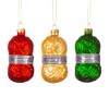 Sass & Belle Knitting Wool Shaped Bauble - Set of
