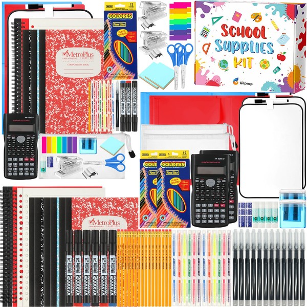 Gilprop 2 Sets School Supply Kit 97 Pcs Per Set