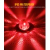 Partsam 2Pcs Red Glass Lens Watermelon Lights Kit LED Stop