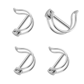 Rohrklappsplinte, 4,5x 36mm Sicherungsstift, mit Rastverschluss, Verzinkt Splinte, Sicherungsbolzen, für Bauernhof Rasen Garten, 4 Stück