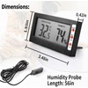 Simple Deluxe Digital Thermometer and Humidity Gauge with Remote Probes